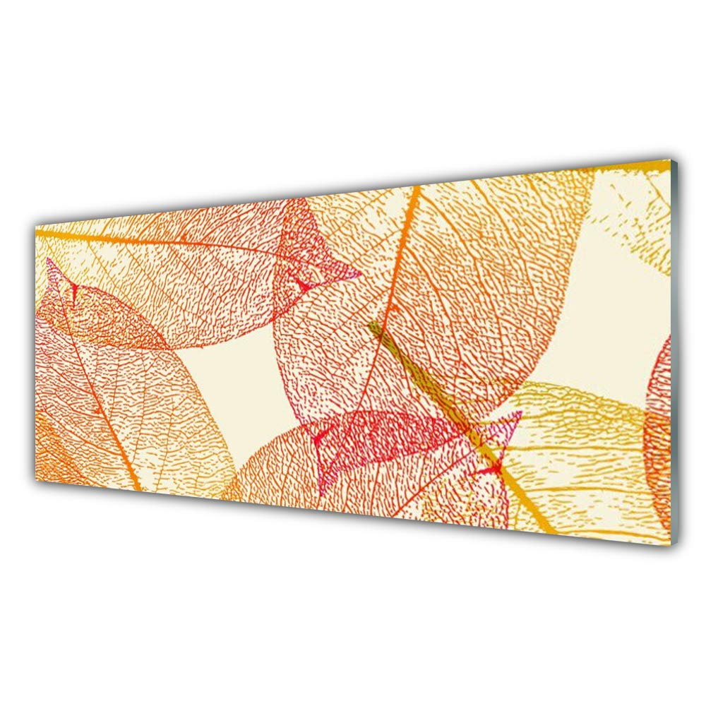 Tableau mural moderne art de feuilles pour relooker un salon design en plastique imprime