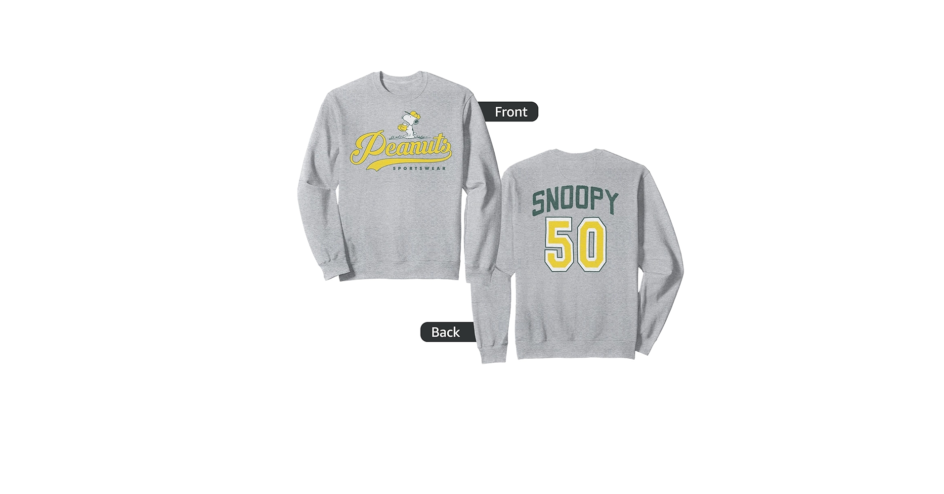 70's vintage sportswear SNOOPY スウェット グレー WEB限定】スヌーピーヴィンテージライクスウェット(M グレー