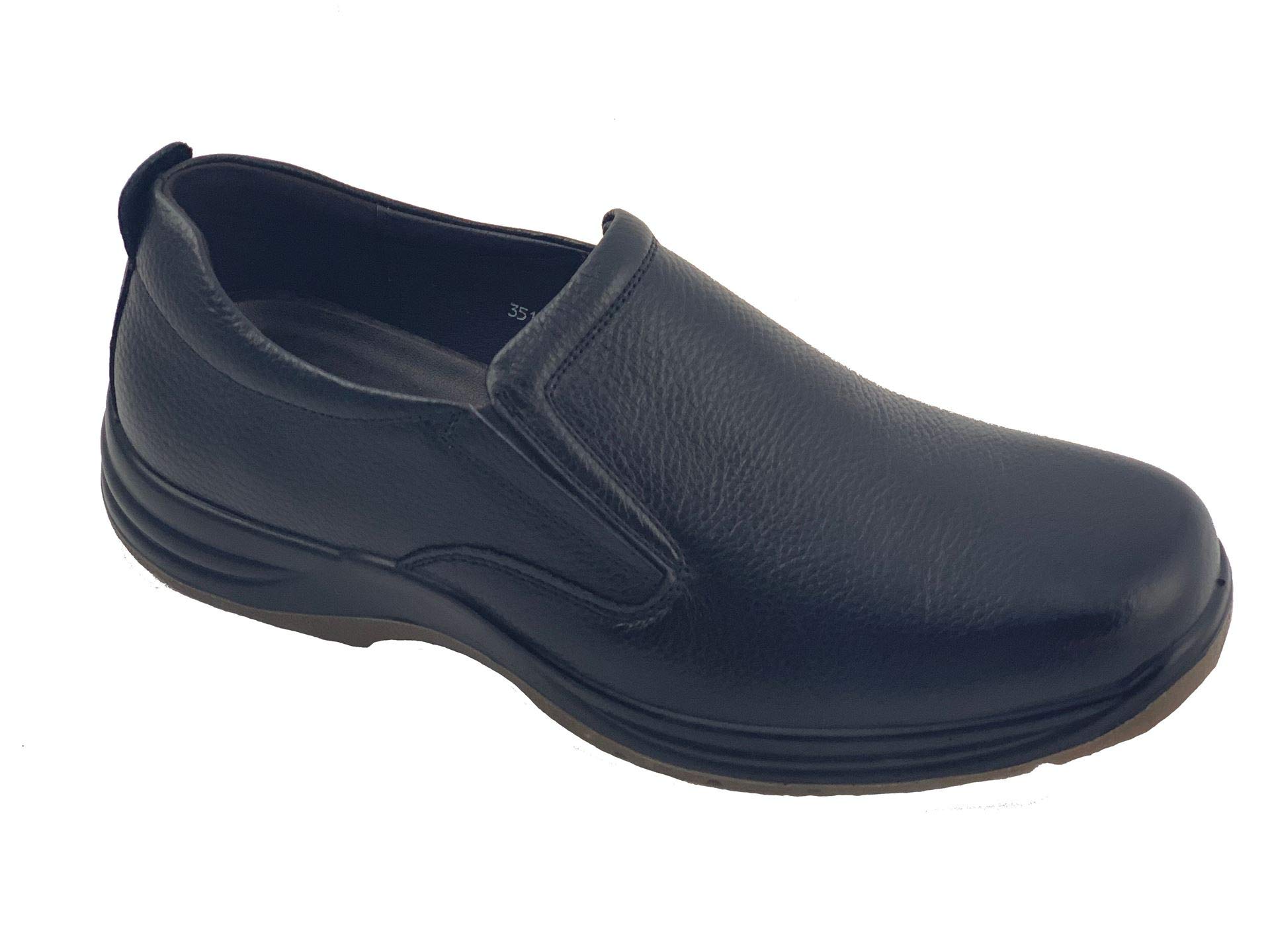 Labo Pro Reactive Men's Upper Leather Slip Resistant Kitchen Shoes-Slip on 3517LP-BLACK-11