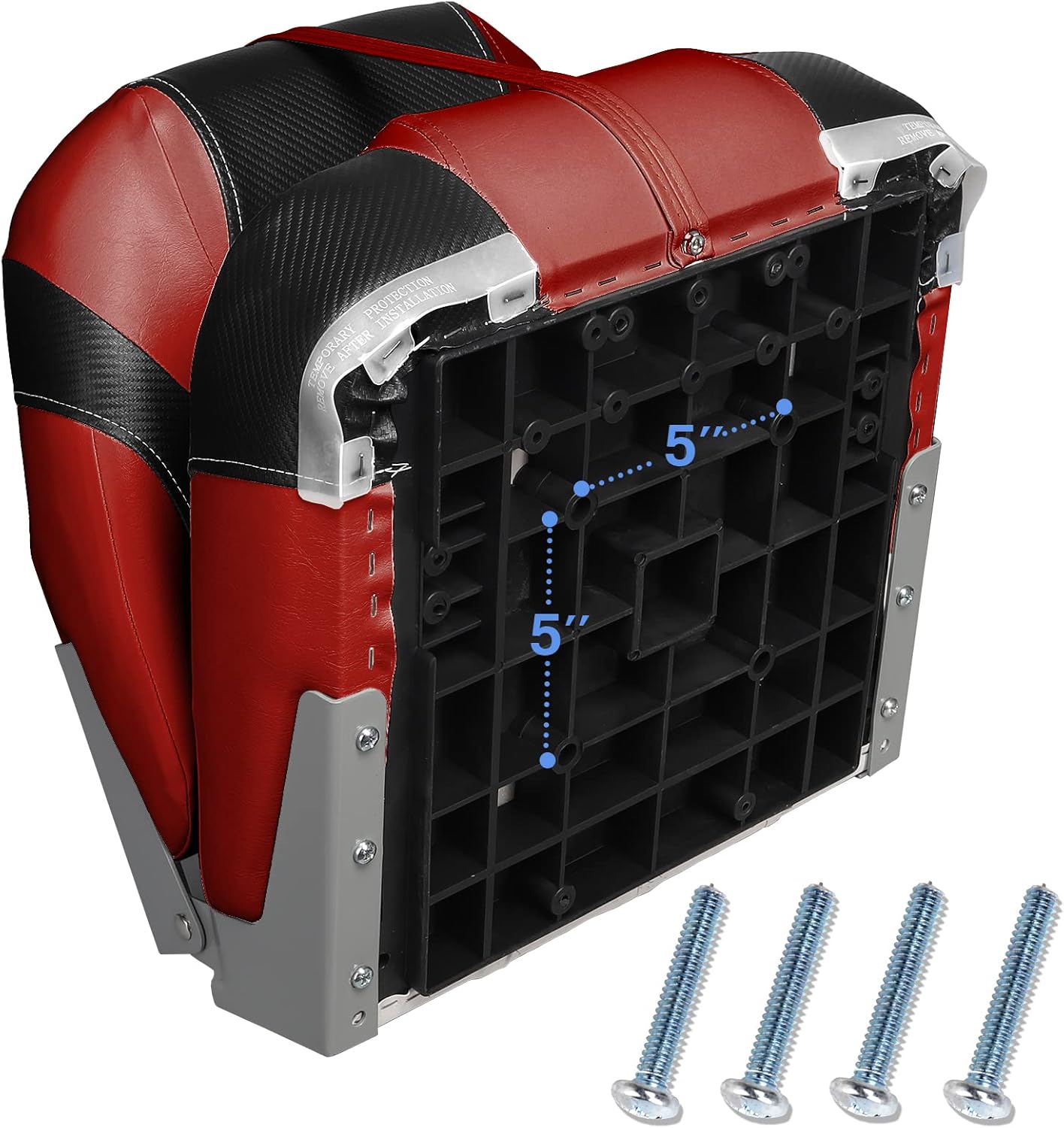 Leader Accessories A Pair of Elite Low/High Back Folding Fishing Boat Seat (2 Seats)