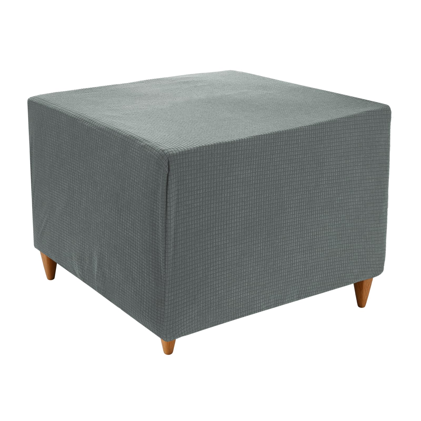 Housse de tabouret carré imperméable et extensible avec élastique durable