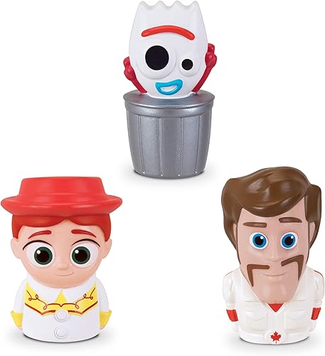 Toy Story Disney Pixar - Marionetas de 4 dedos, paquete de 3, Jessie, Forky, Duke Caboom
