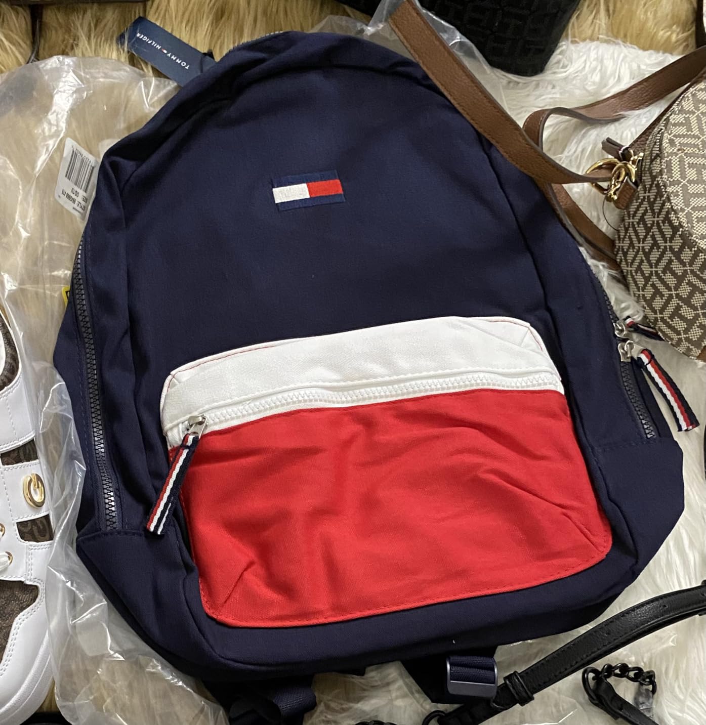 Tommy Hilfiger Women's Backpack Patriot Colorblock Canvas