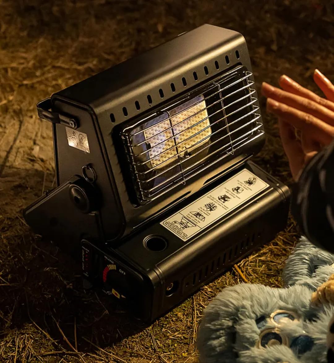 WelTherm Portable Gas Heater and Portable Stove| LPG/Butane |Hiking & Trekking |Portable Room Heater and Stove| Lightweight, Compact Camping & Emergency Heater And Cooking Stove IR-P1010
