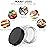 Patelai 4 Pieces Round Wide-mouth Leak Proof Plastic Container Jars with Lids for Travel Storage Makeup Beauty Products Face Creams Oils Salves Ointments DIY Making(2 Ounce,Black)