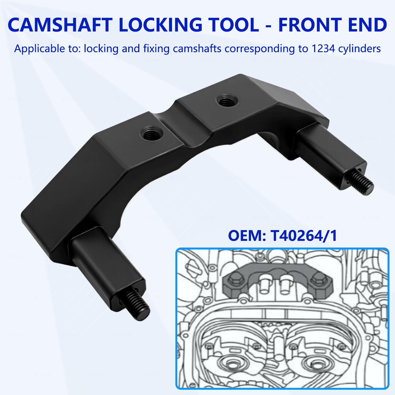 ZKTOOL Zestaw narzędzi do blokady wałka rozrządu silnika kompatybilny z Audi VW 4.0 FSI, TFSI, A6 A8 S6 Bentley Flying Spur 4.0TV8 Engine. Równy OEM T40264 | Do silników A6 A8 S6 Bentley Flying Spur 4.0T V8. Jest równy OEM T40264. Profesjonalny zestaw do