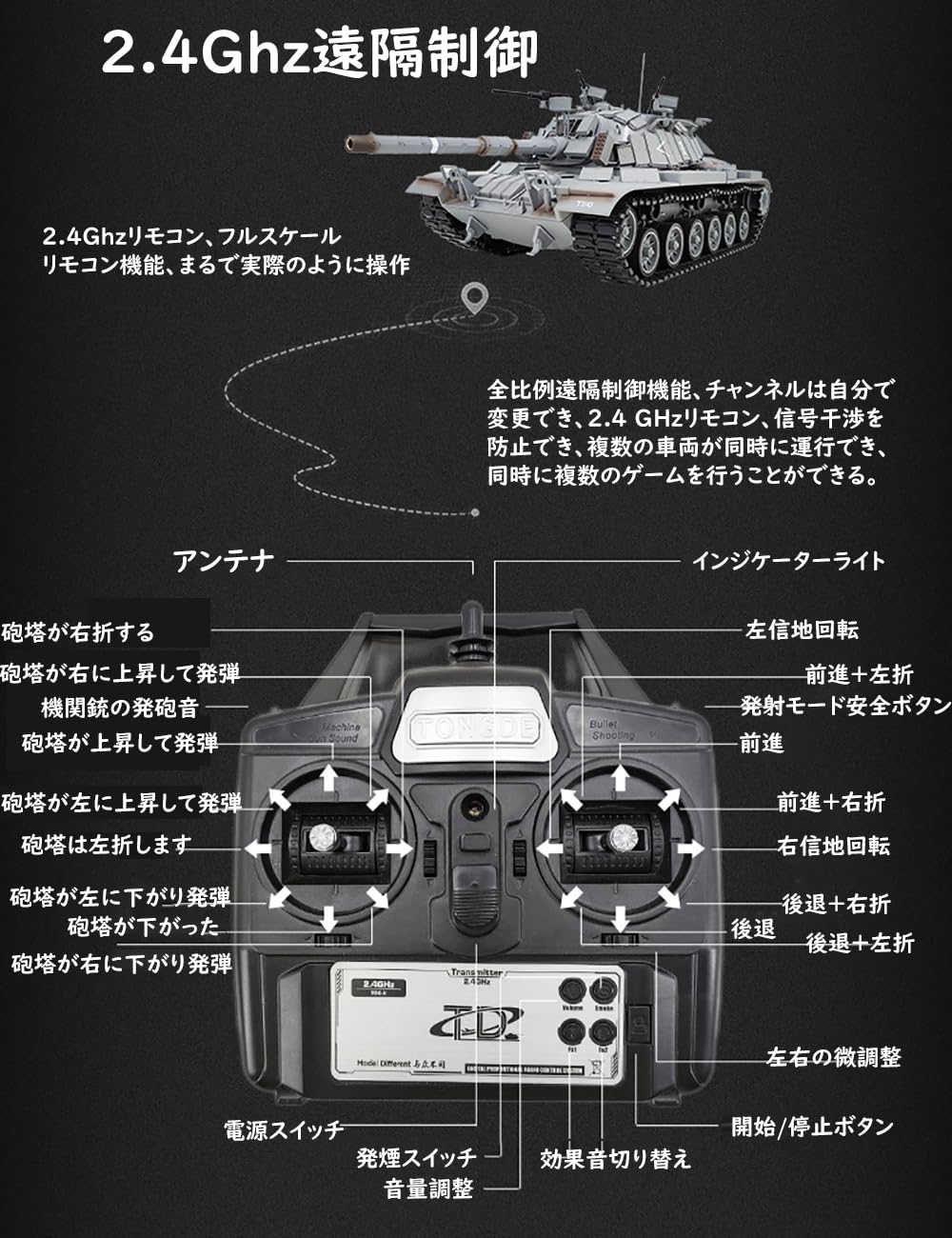 Amazon | 戦車 ラジコン bb弾発射 1/16スケールモデル 重戦車