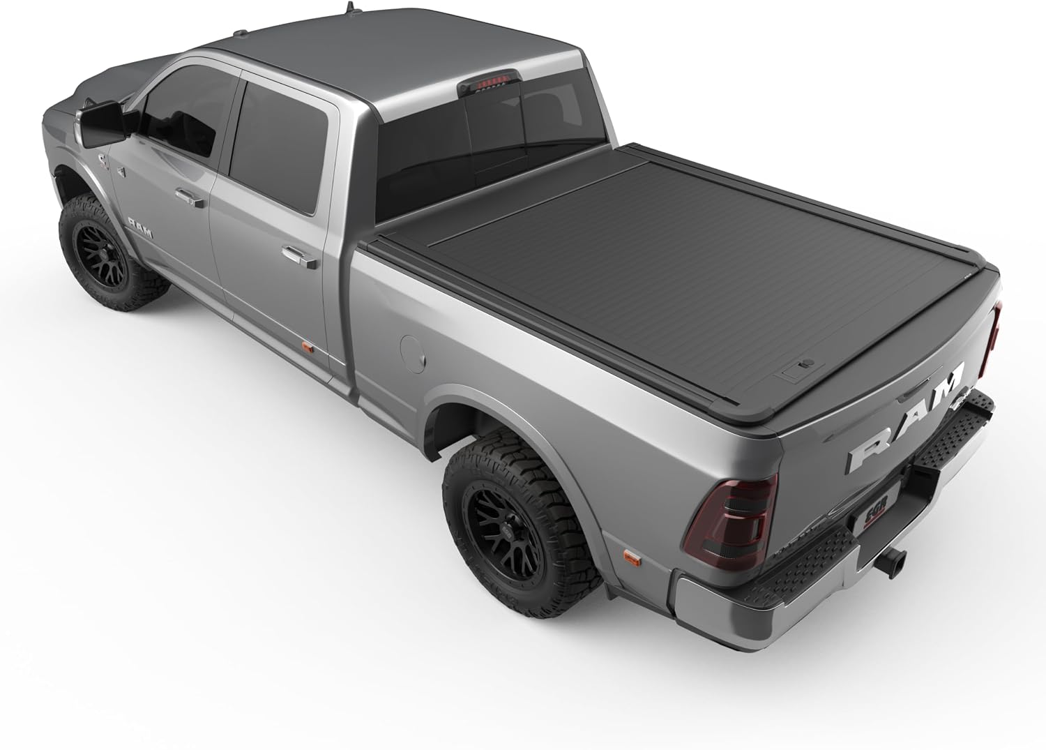 EGR RollTrac Retractable Tonneau Cover - Compatible with Ram 2500 with 6.4 Bed (Non-RAMBOX)(2015-2019 Models) - Aluminum Bed Cover - RT040033ML