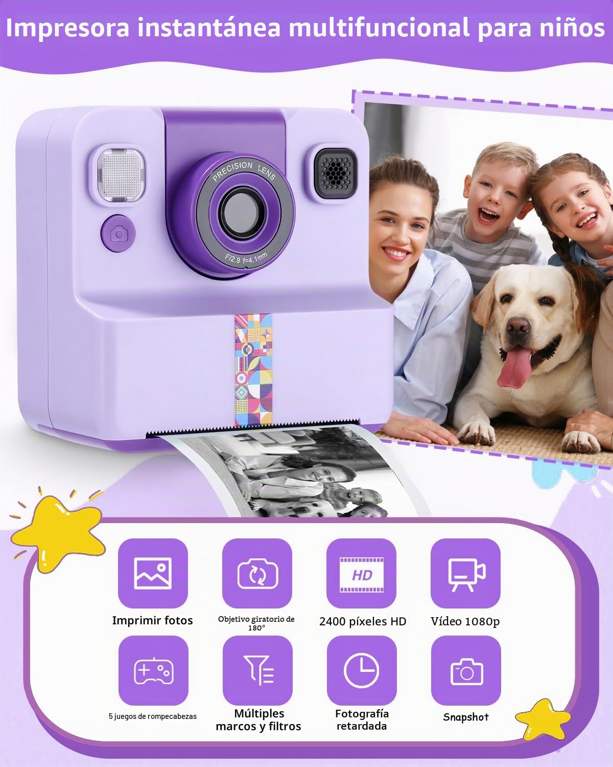 Cámara instantánea para niños con tampado para n... – Grandado Cámara instantánea para niños con tampado para n... – Grandado