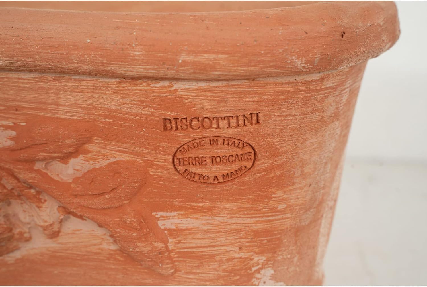 Biscottini 100 % fabriqué en Italie, panier en terre cuite, entièrement fabriqué à la main