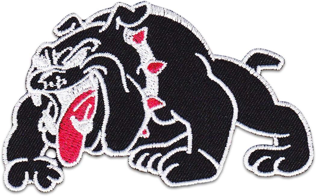 British Bulldog Patch Iron Sew On England Soccer Pets Dogs Embroidered Patches Pet Animal Hooligan Ultras First