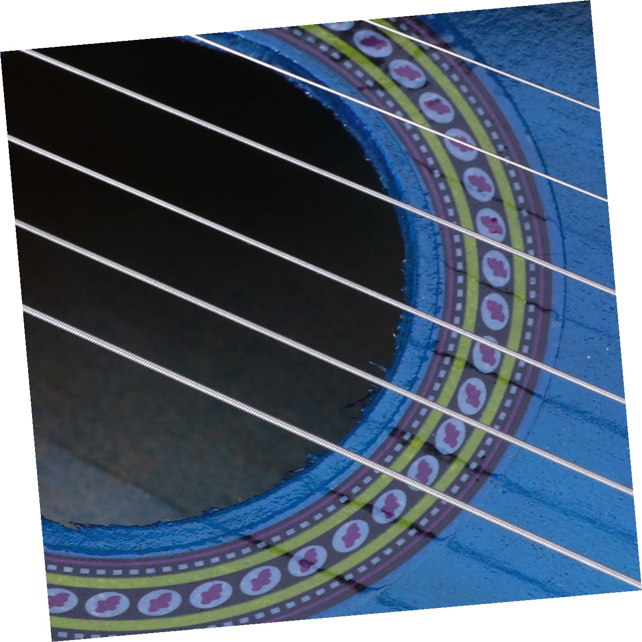 Chitarra Giocattolo Blu in Legno 23 Pollici per Bambini | Strumento Musicale Educativo, Design Creativo e Superficie Liscia, Back To School Party