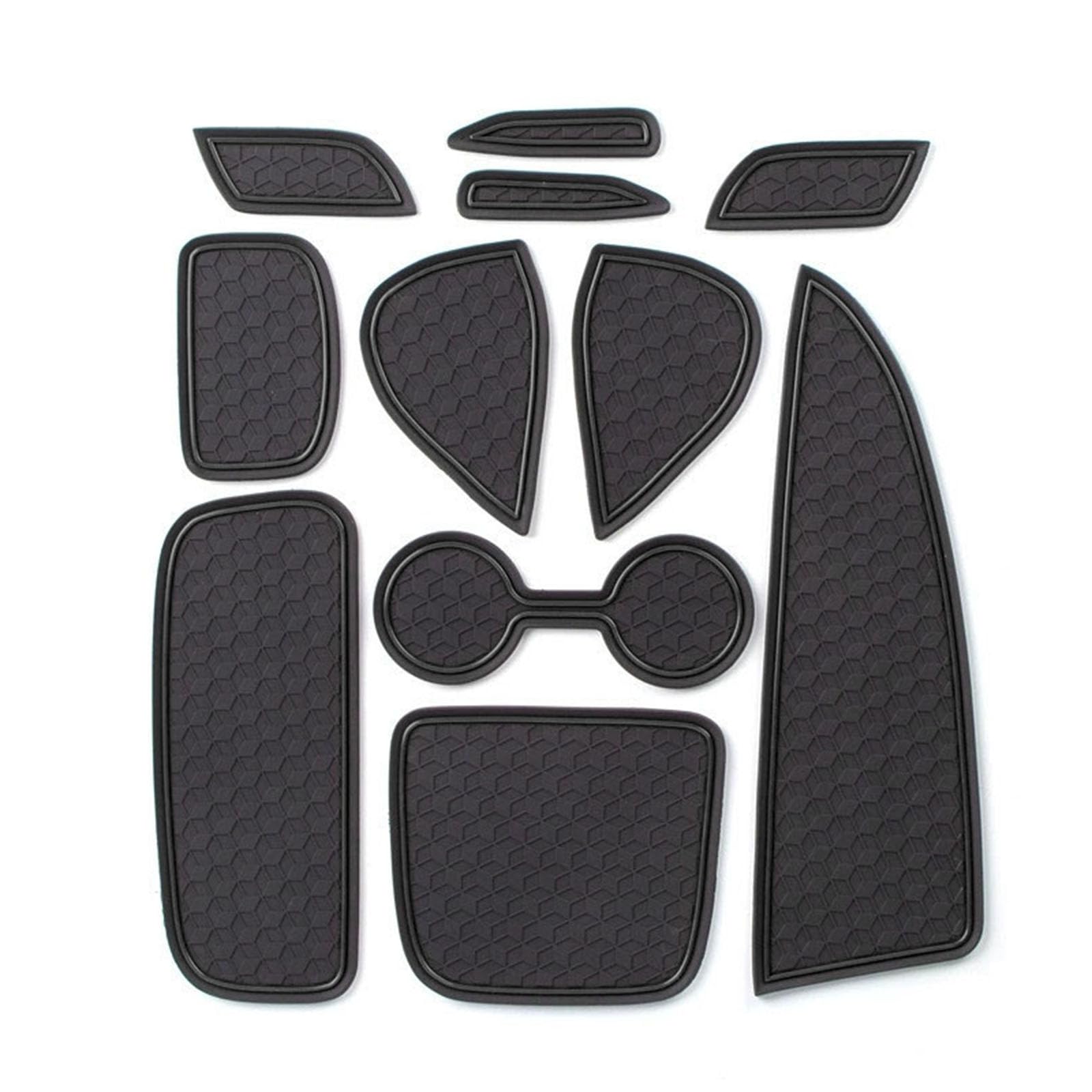 ahhccne Rubber Mats for Centre Console for Toyota Yaris 2020+, LHD Rubber Mats for Centre Console