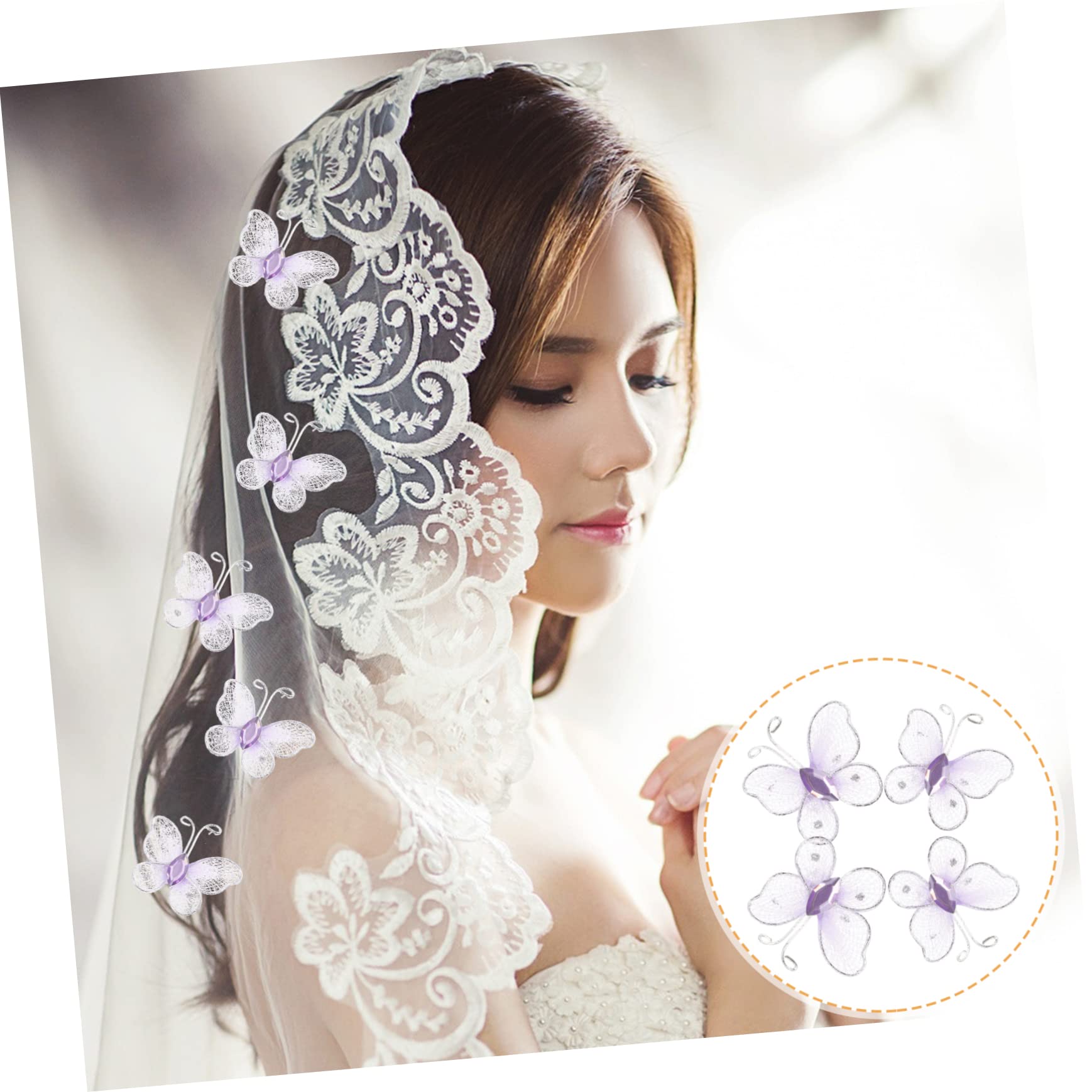 Cabilock 250stücke Netz-schmetterlinge Elegante Wanddekoration Für Hochzeiten Und Partys Realistische Und Lebendige Schmetterlingsornamente Leicht Anzubringen Für Kreative Bastelprojekte