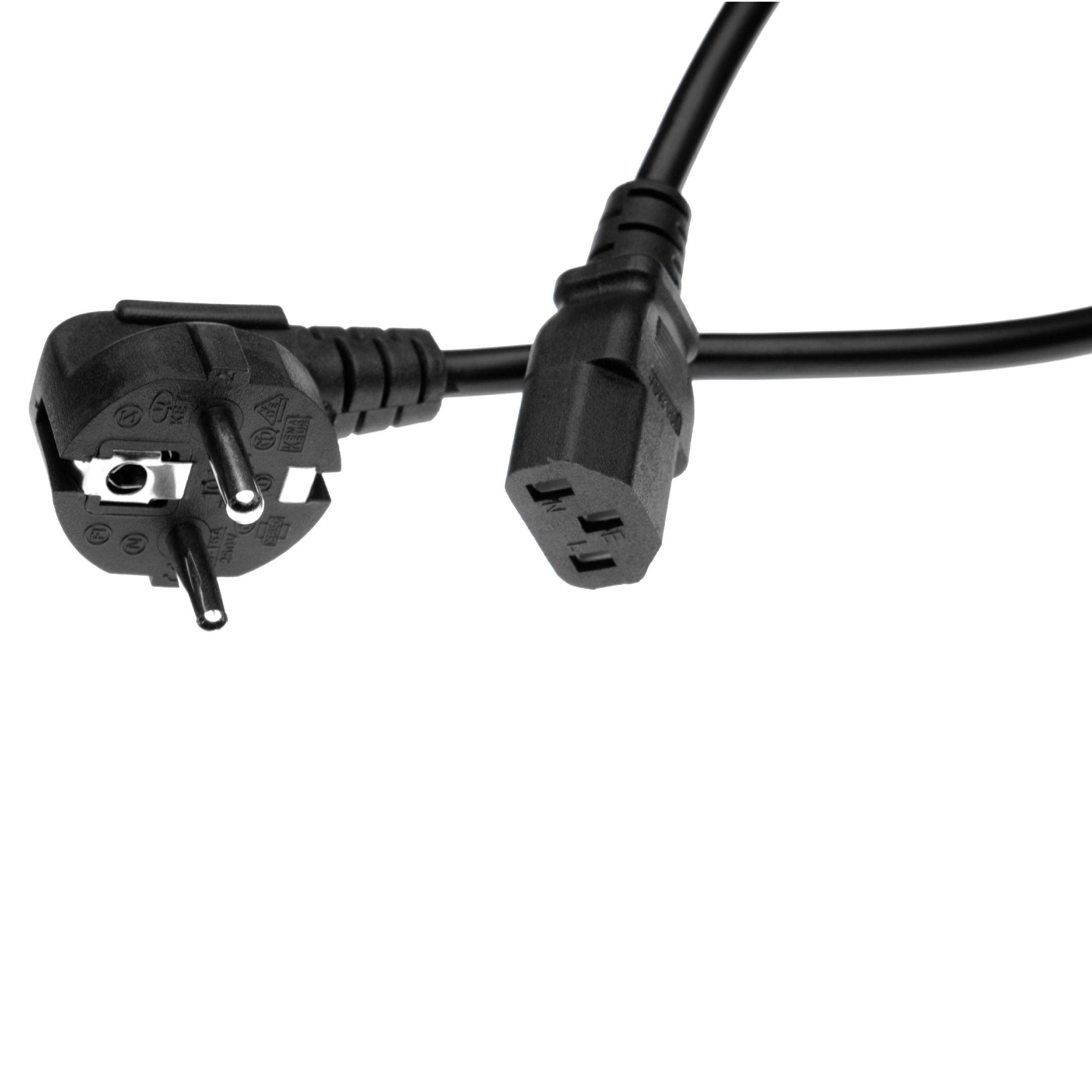 vhbw 10x cavo di alimentazione con spina schuko e connettore C13, da 1,2 metri compatibile con PC monitor computer stampante ecc.