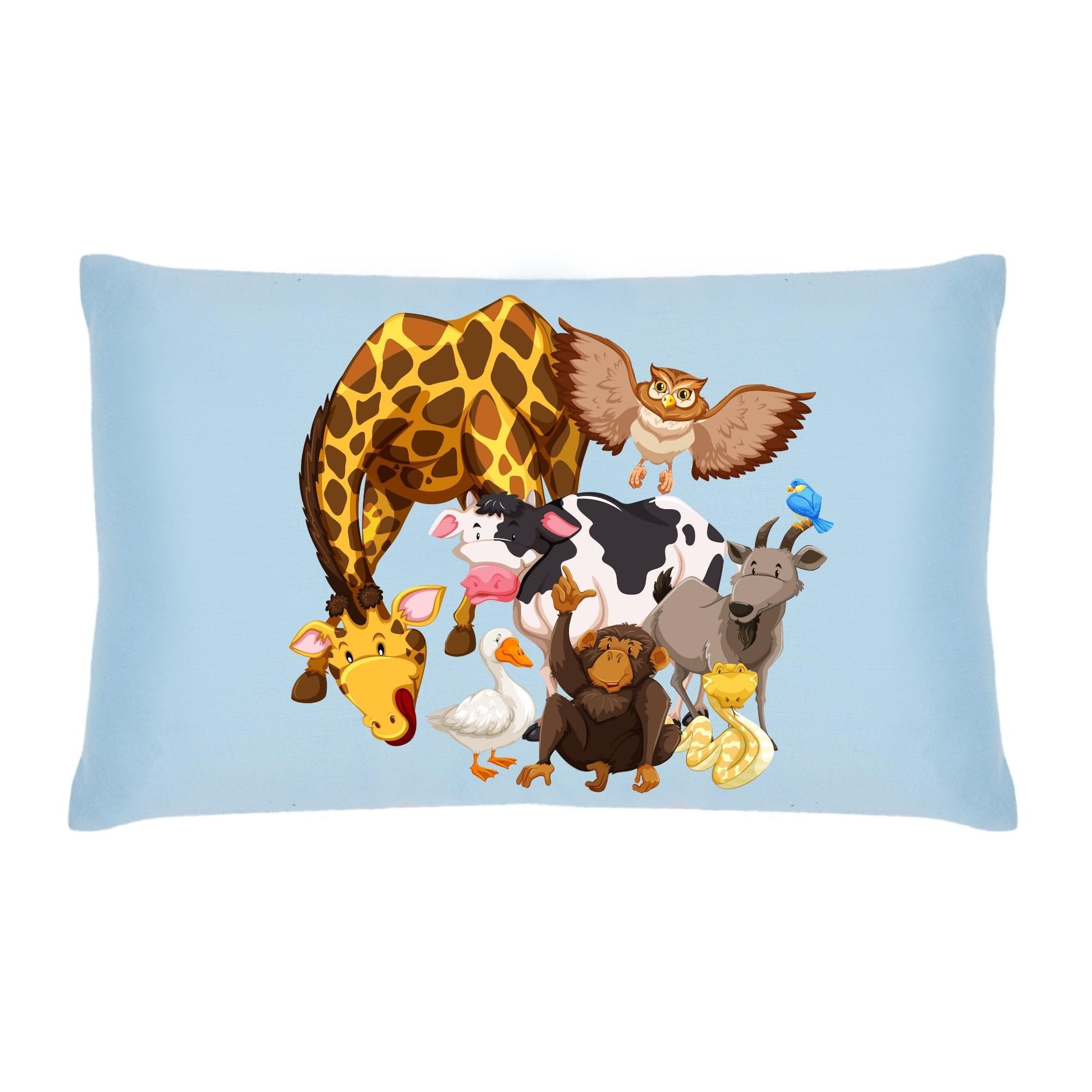 Lujoso Castle Personalized Pillow Set β includes 1 Pillow Insert and 1 Personalized Pillow Cover | Microfiber with Virgin Micro Fill | 100% Cotton Long Staple Cover | 12x20In | Aqua Blue 1