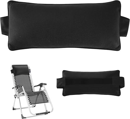 Almohada de cabeza de repuesto para silla Zero Gravity, almohada genérica extraíble para silla reclinable, relleno más suave y elástico y tela de