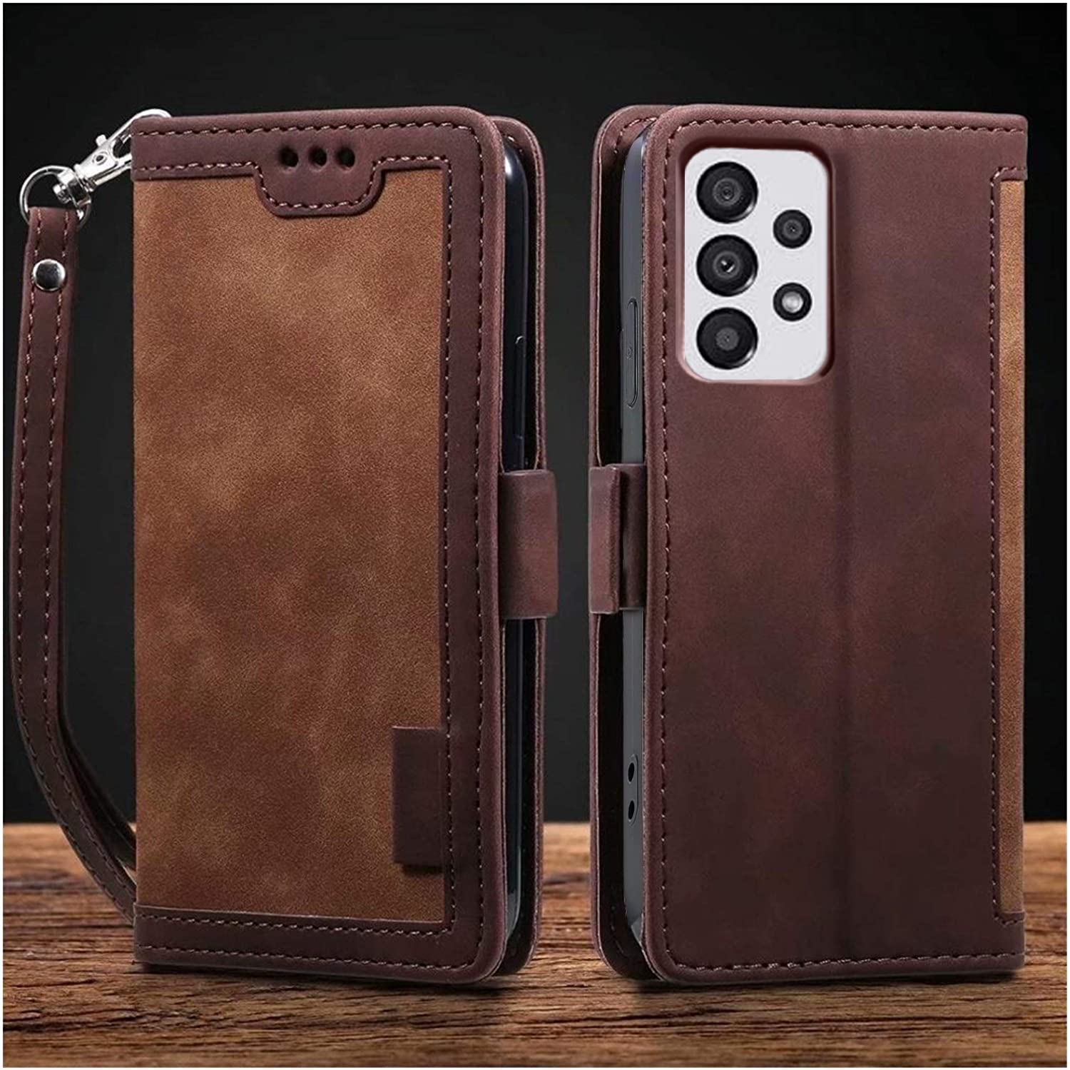Excelsior Premium PU Leather Wallet flip case Cover with | Card and Cash Slot | 360 Full Body Protection | Inner TPU case for Samsung Galaxy A53 5G (Coffee) (B0BFM83JC3) Amazon Price History, Amazon Price Tracker