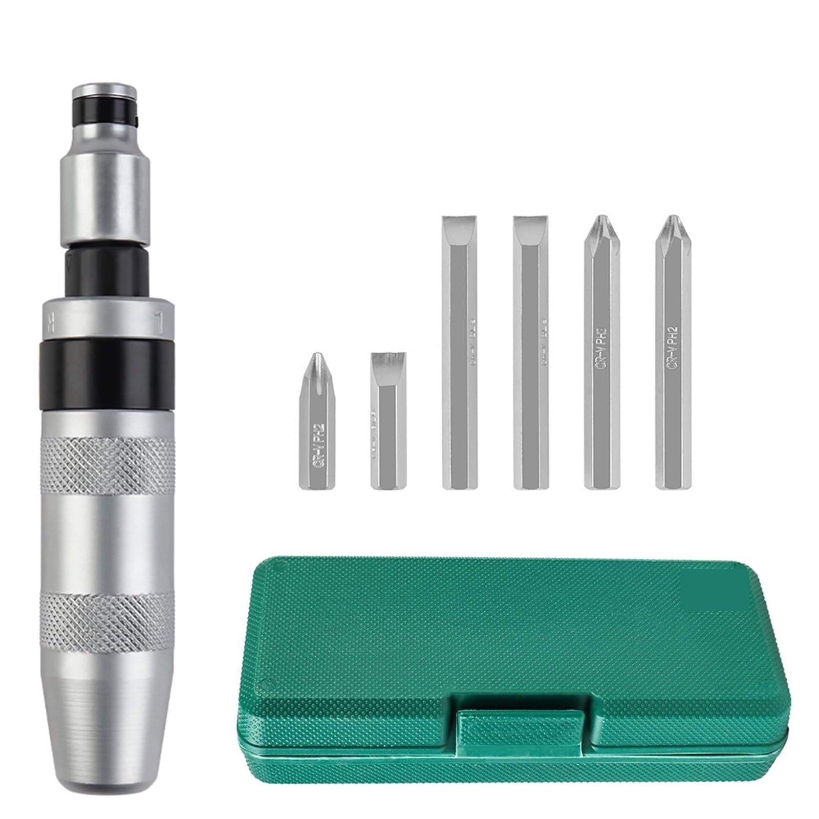 Amrttwy 7Pcs Screwdriver, 7/13 Pcs Manual Impact Screwdriver, Cordless Home Set Screw Extractor Professional Repair Tools, Used By Knocking(7Pcs)