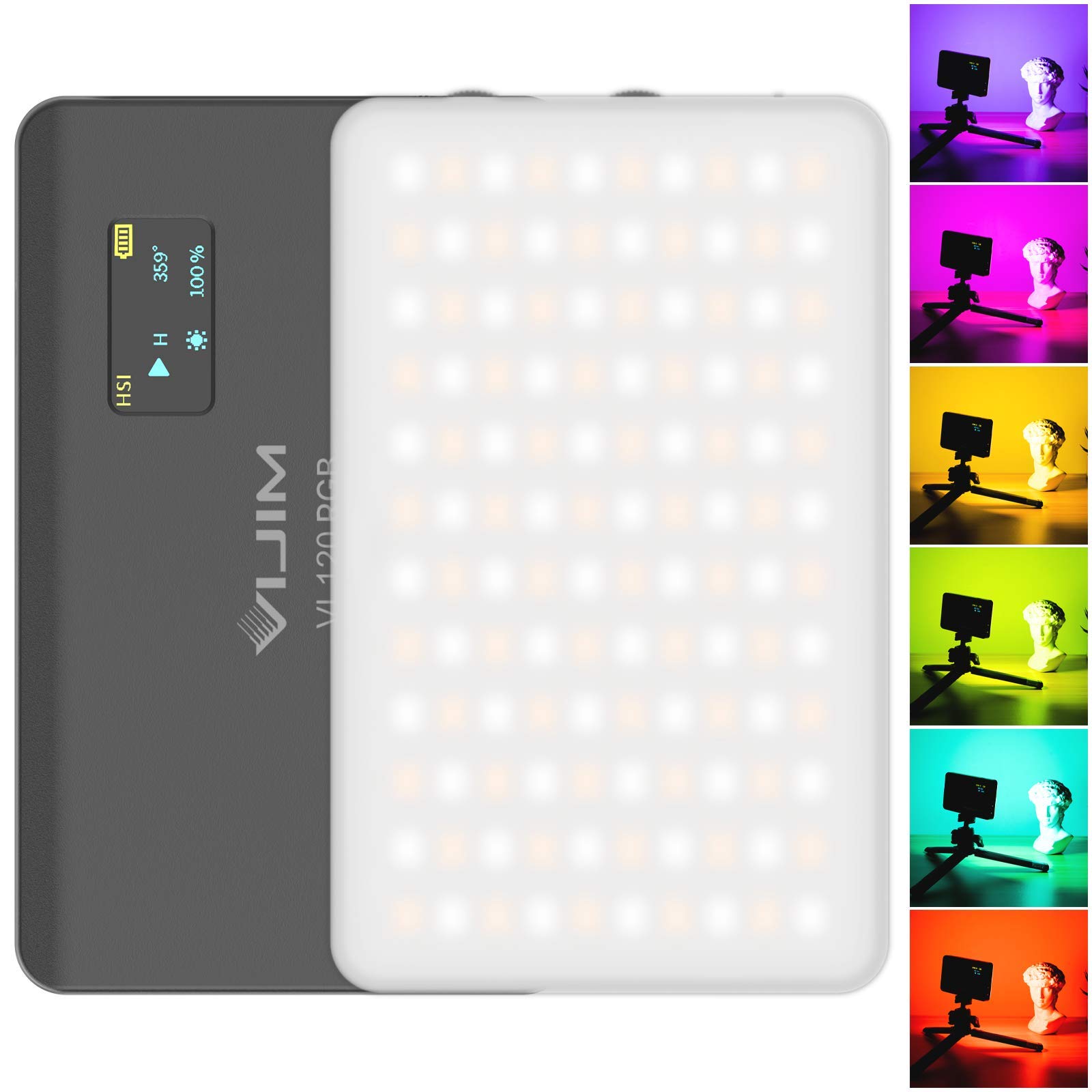 VIJIM VL120 RGB Multi Color Lámpara de vídeo LED