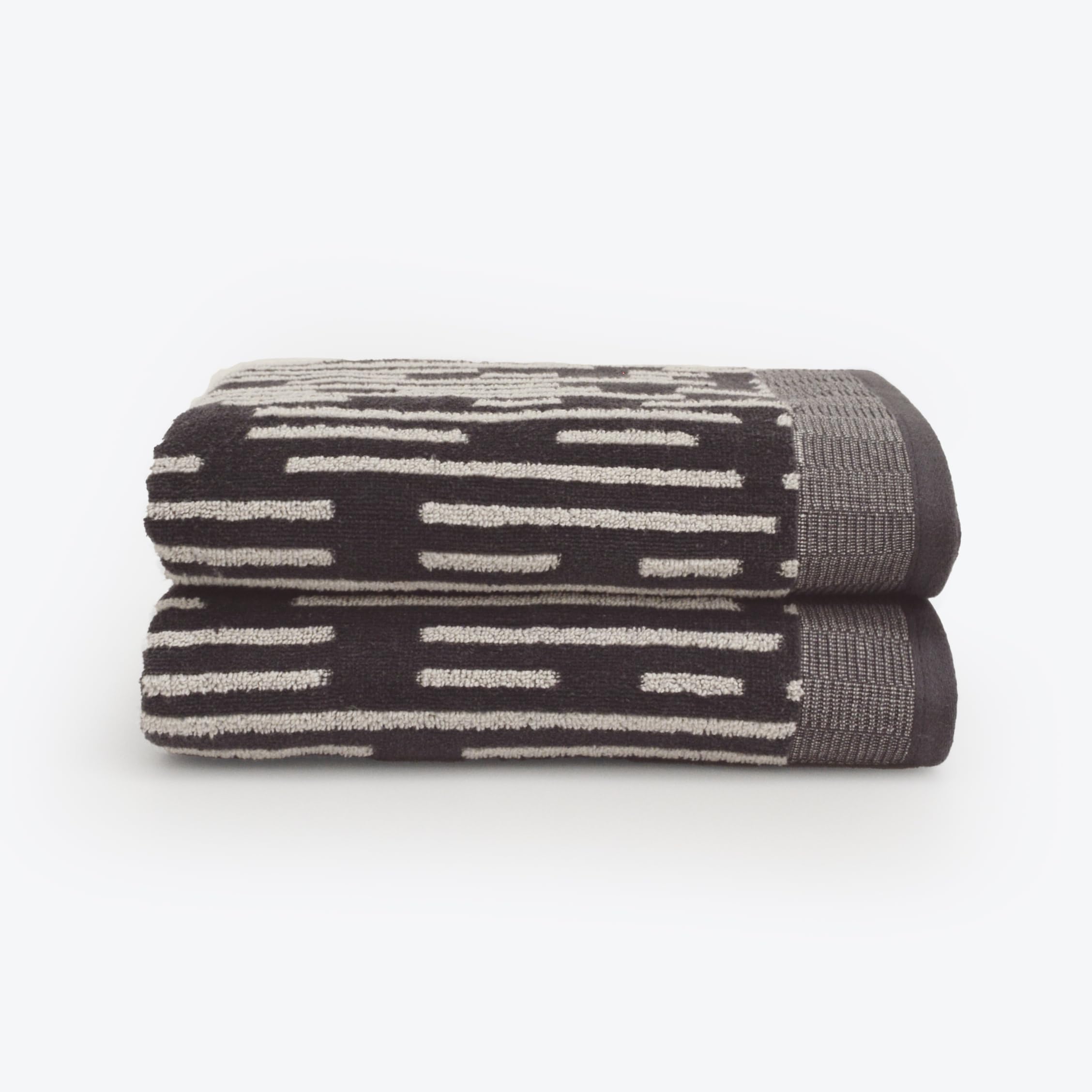 Allure Bath Fashions - Bath Towel - Zero Twist Cotton - Dark Steel - 2 Pack