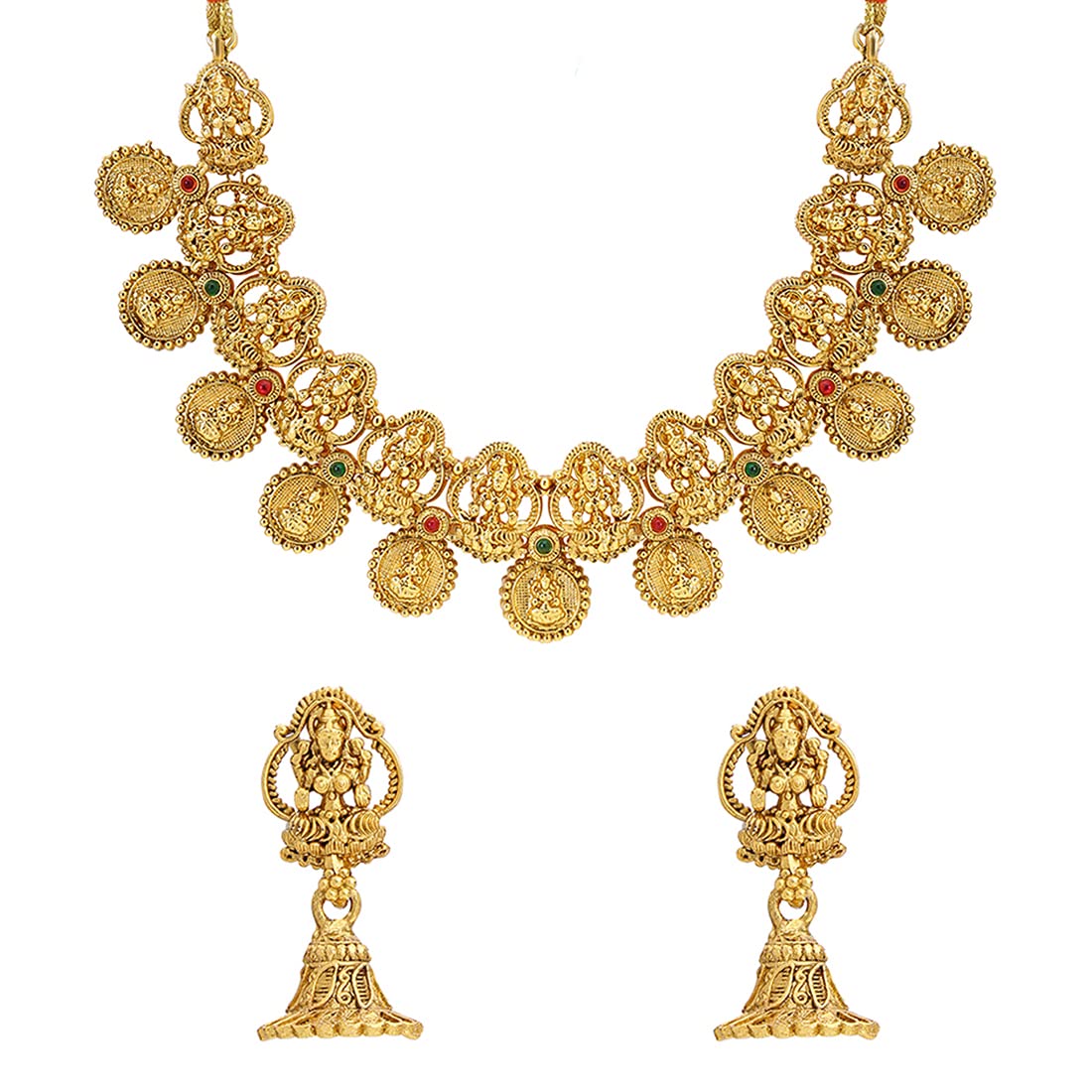Yellow Chimes Jewellery Set For Women Gold Plated Traditional Choker Necklace Set with Earrings Temple Jewellery Set For Women and Girls (B0BNB6R3FV) Amazon Price History, Amazon Price Tracker
