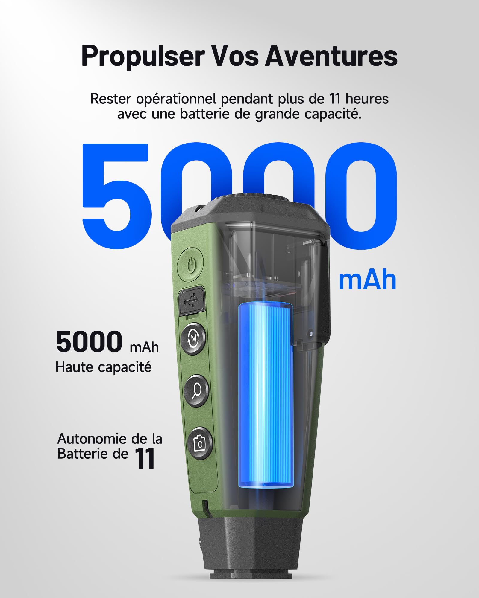 TOPDON Monoculaire Thermique TS004, 320x240 IR-Résolution, Objectif 13mm, 50 Hz, 32 Go de RAM, Autonomie de la Batterie de 15H, pour l'exploration en extérieur, l'observation de la Faune, la Chasse