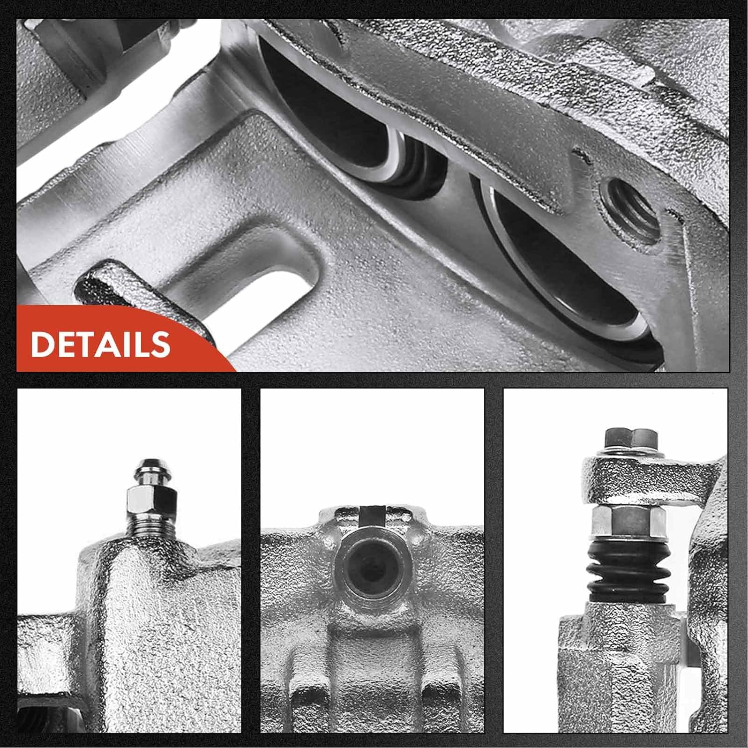 A-Premium Disc Brake Caliper Assembly with Bracket Compatible with Pontiac Torrent Chevy Equinox 2007-2009 Captiva Sport 2012-2015 Front Side 2-PC Set