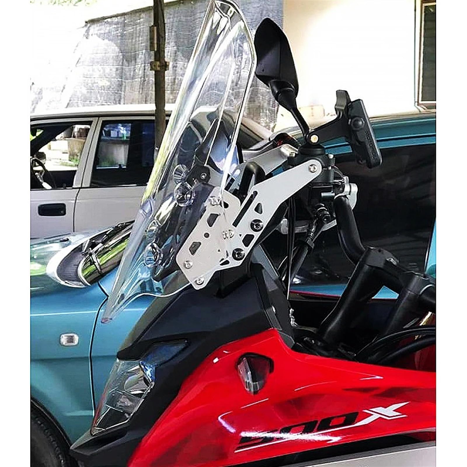 Support Telephone Velo pour CB500X 2016 – 2019 Accessoires Support D'écran À Réglage Automatique Support Téléphone GPS pour Moto Support Navigation Telephone Moto Rotation(22mm)