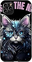 Vista 11 de iPhone 14 Pastel Goth Maine Coon Cat Cats of the Night Pastels en estuche