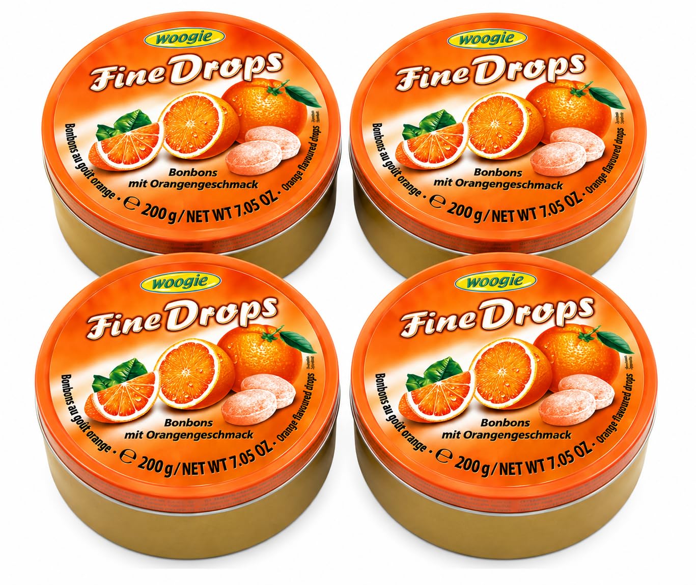 Amazon.com : Woogie, German Fine Drops Orange Sanded Hard Candy