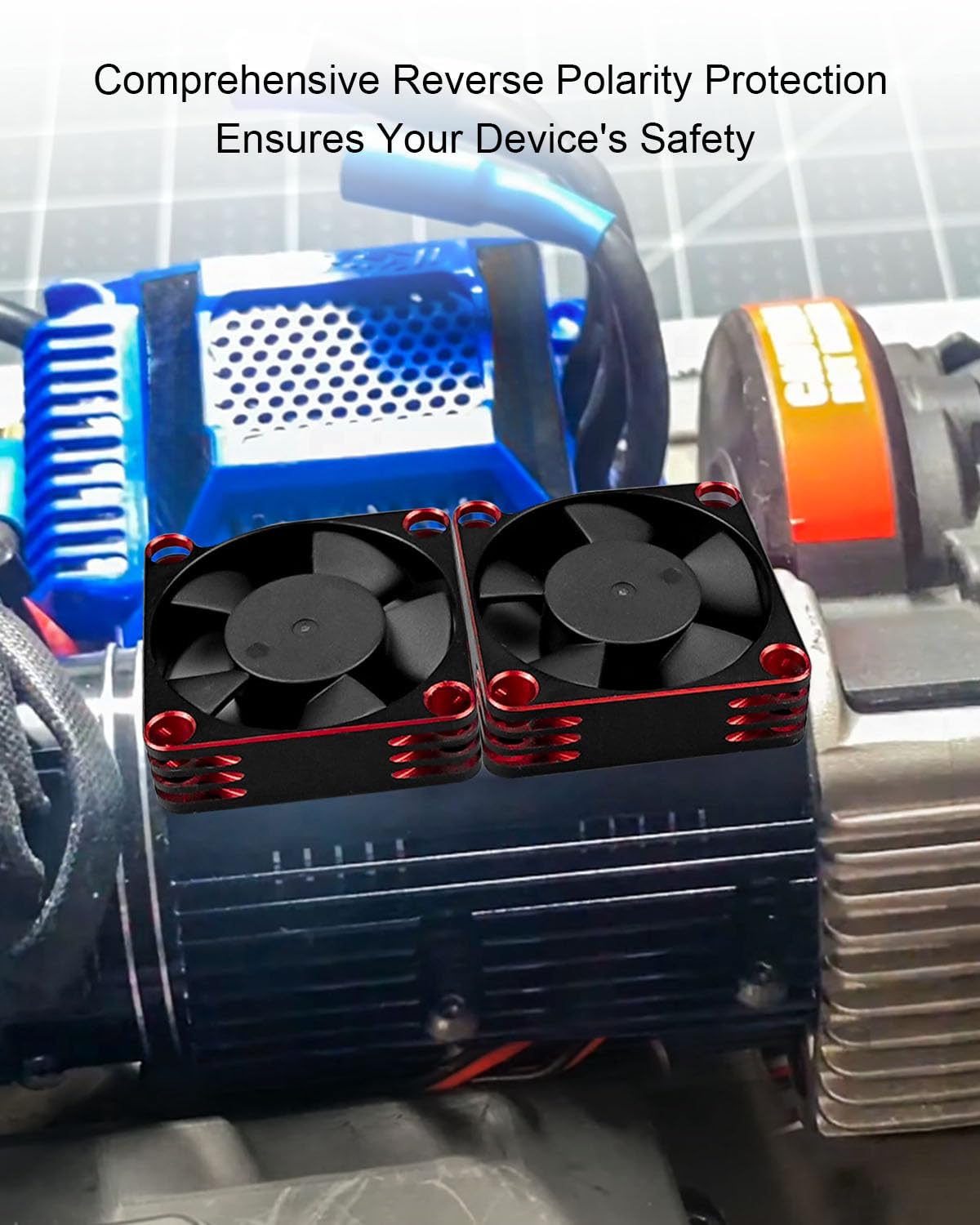 CNC Machined Heat Sink Fan HobbyPark RC Brushless Motor Cooling Fan ESC ...