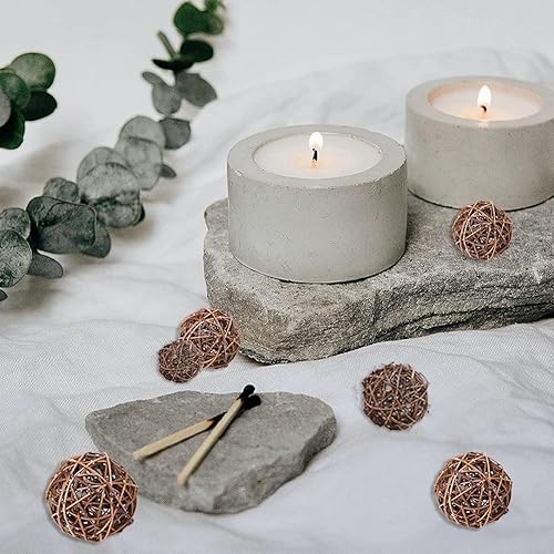 Miniatura 5 de Bolas de mimbre de mimbre de 810127.9 in, bolas de vid naturales hechas a mano, adornos decorativos para manualidades, fiestas, bodas, mesas,