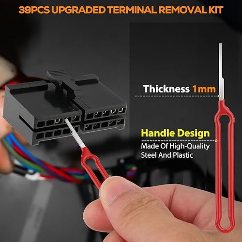 Miniatura 2 de Linkstyle Kit de herramientas de extracción de terminales mejorado, juego de herramientas extractoras de pasadores, kit de herramientas de