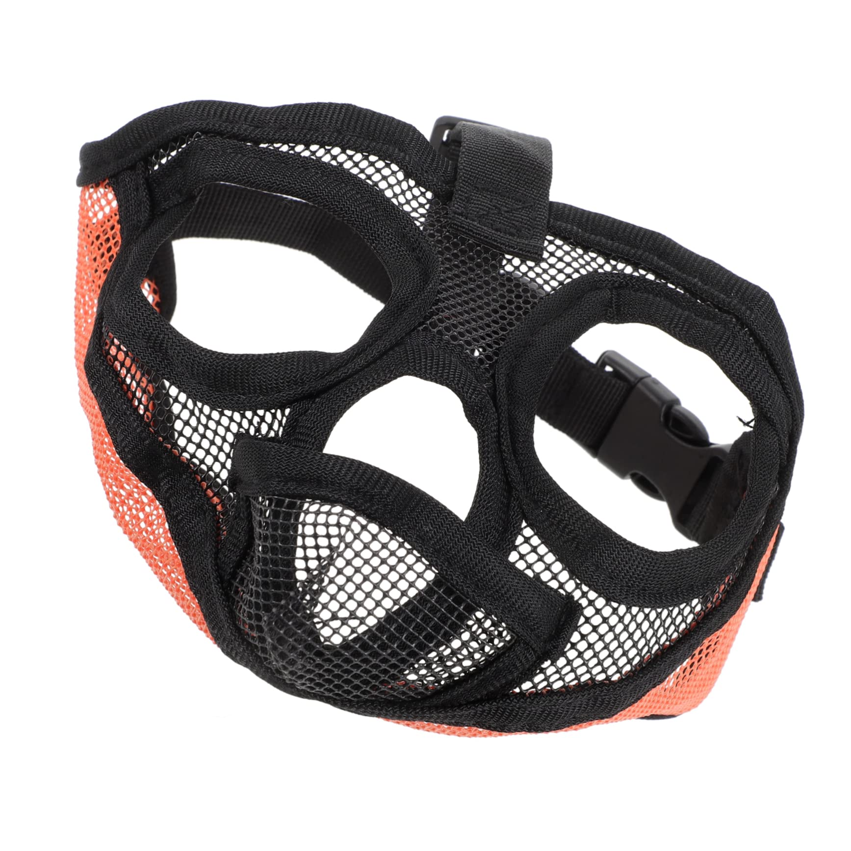 Happyyami Adjustable Pet Muzzle Mesh Design Stop Barking Biting for Your Dog Easy to Clean Wear