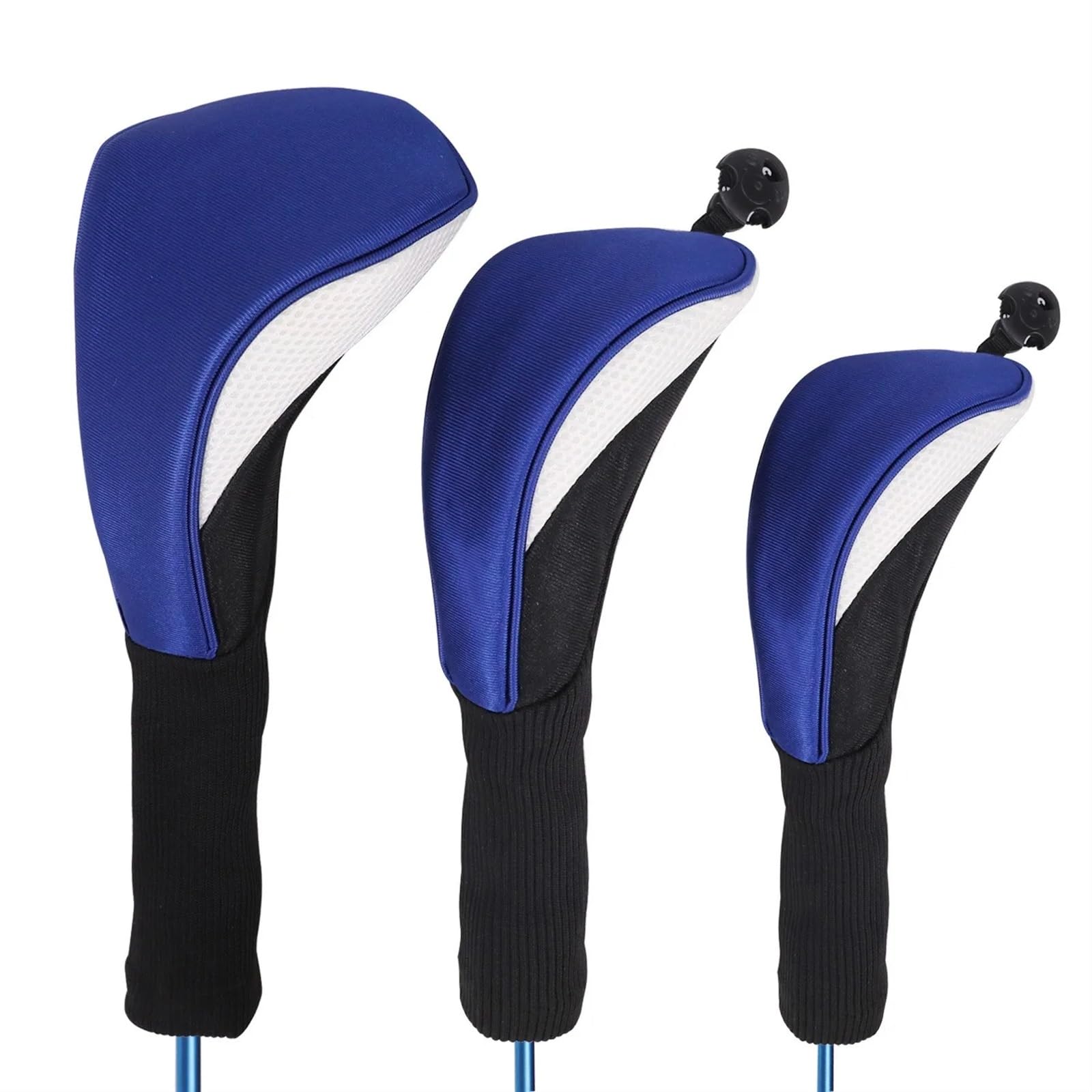 3 Fundas for Cabezas de Palo Golf Madera Blanda, for Profesionales Funda para Cabeza de Palo de Golf