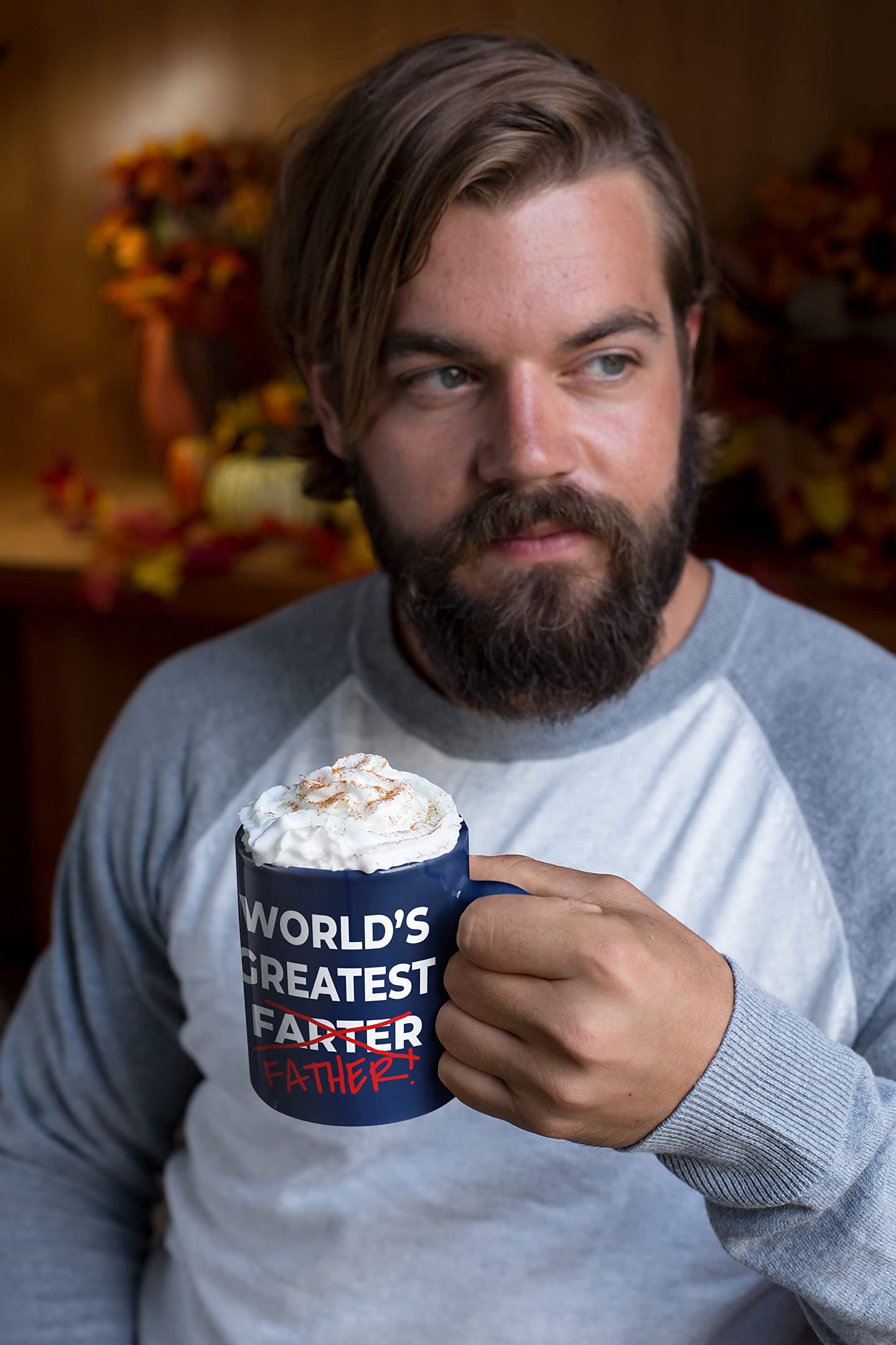 Divertida taza de café para el día del padre, taza de café Best Farter Ever; divertidas tazas para el día del padre de hijo, hija, niños, regalos de Navidad, divertidos regalos de broma de cumpleaños