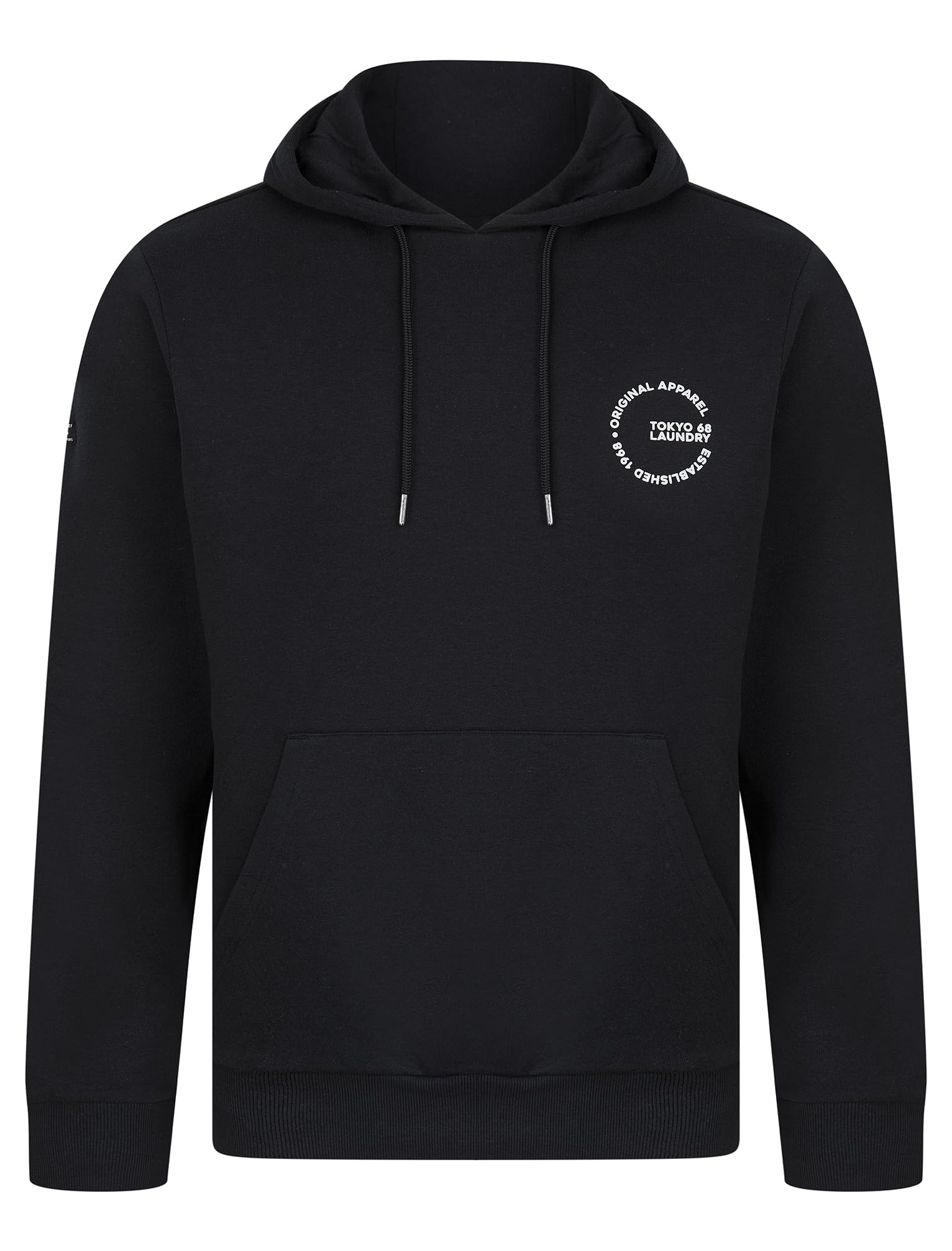 Tokyo Laundry Layden Motif Brushback Fleece Pullover Hoodie in Sky Captain Navy S