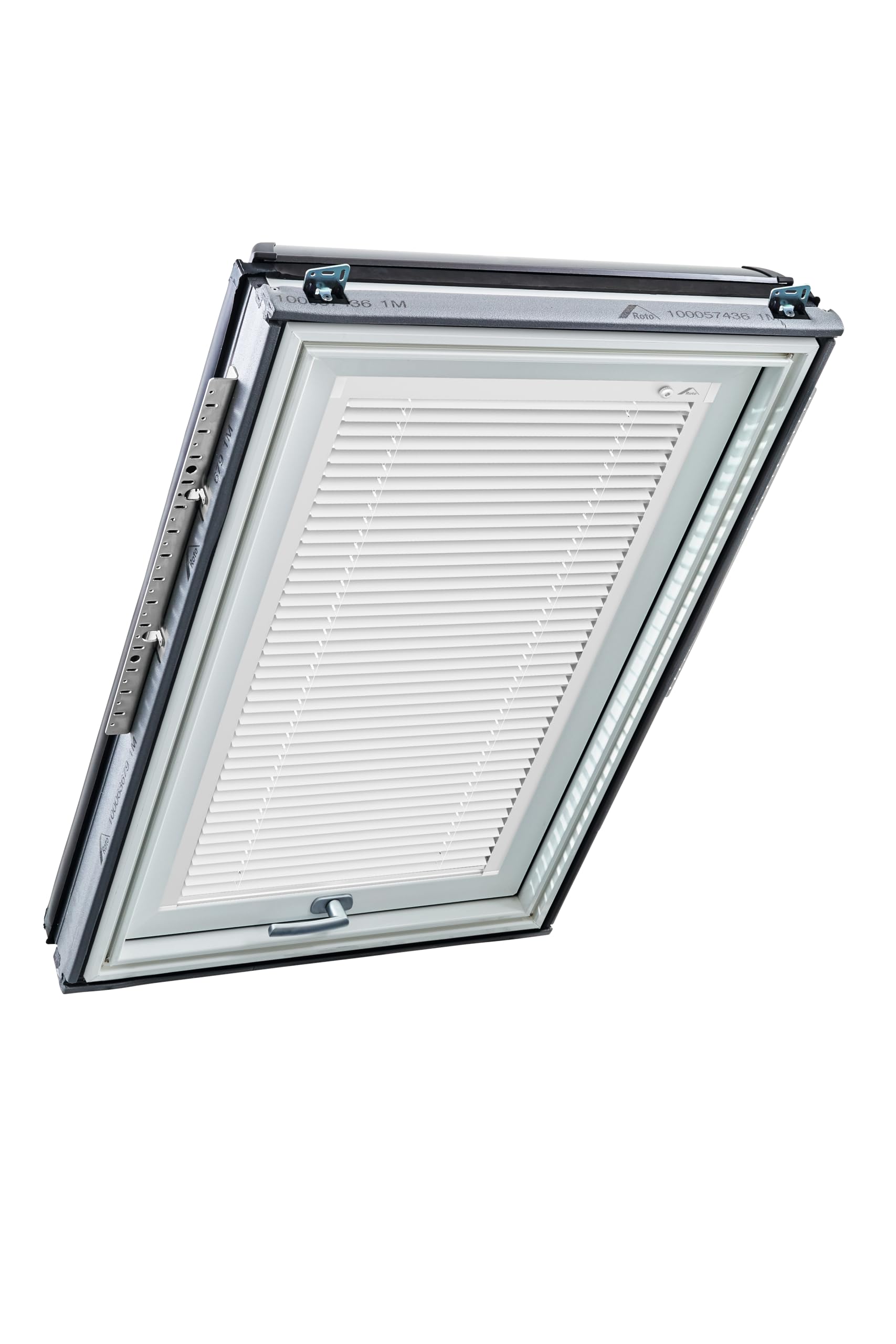 Store Vénitien Originale Roto ZJA - Rail de Guidage Blanc - Fonctionnement Manuel - pour Fenêtre de Toit de la Série Designo R6/R8, i8 et Classic K 64/84 - Taille 114/140 | 11/14 - Couleur Blanc