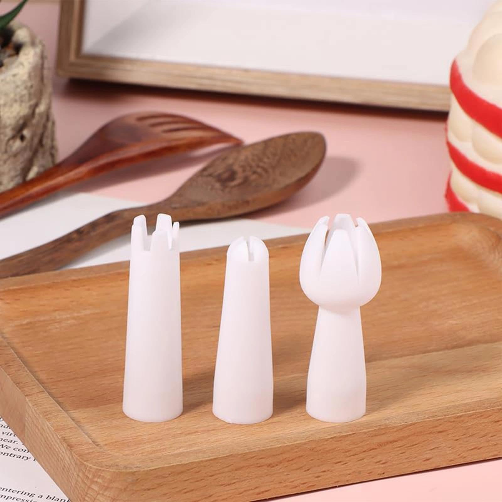3 Pcs White Set Whip Cream Dispenser Head Whipped Nozzle Mounting Mouth Base Tips Dinning Bar Whip Cream Special Head Cream Chargers and Whippers Kitchen Utensils and Gadgets - Image 4