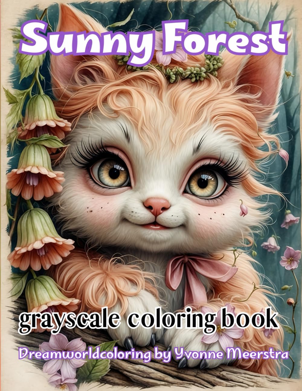 Sunny Forest: A Whimsical Coloring Book Filled with Magical, Cute, and Cuddly Forest Creatures
