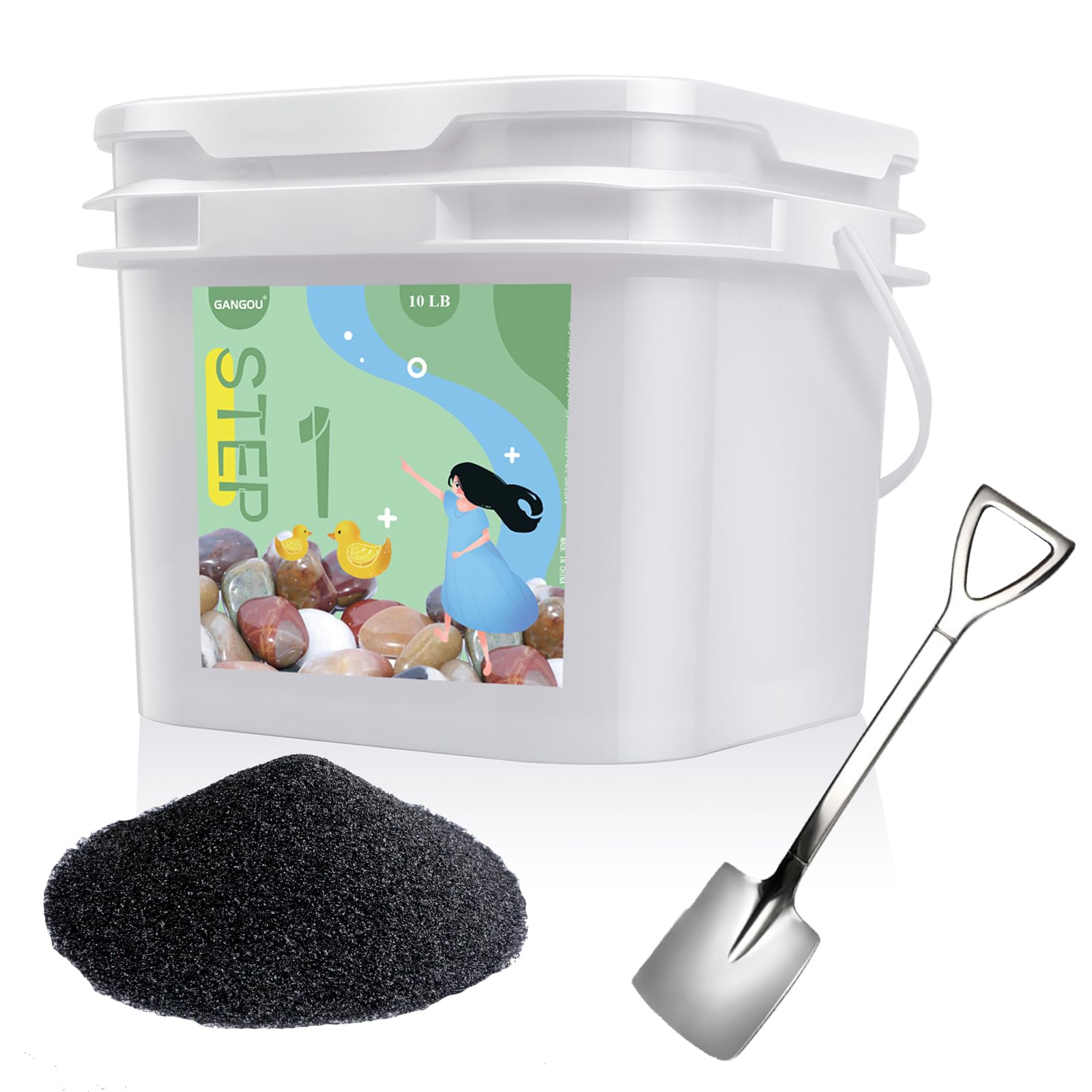 10 lbs Rock Tumbler Grit - Tumbler Media Grit,Rock Polishing Grit Media, Works with Any Rock Tumbler, Rock Polisher, Stone Polisher,COARSE 60/90 Silicon Carbide Grit, Step 1 for Tumbling Stones