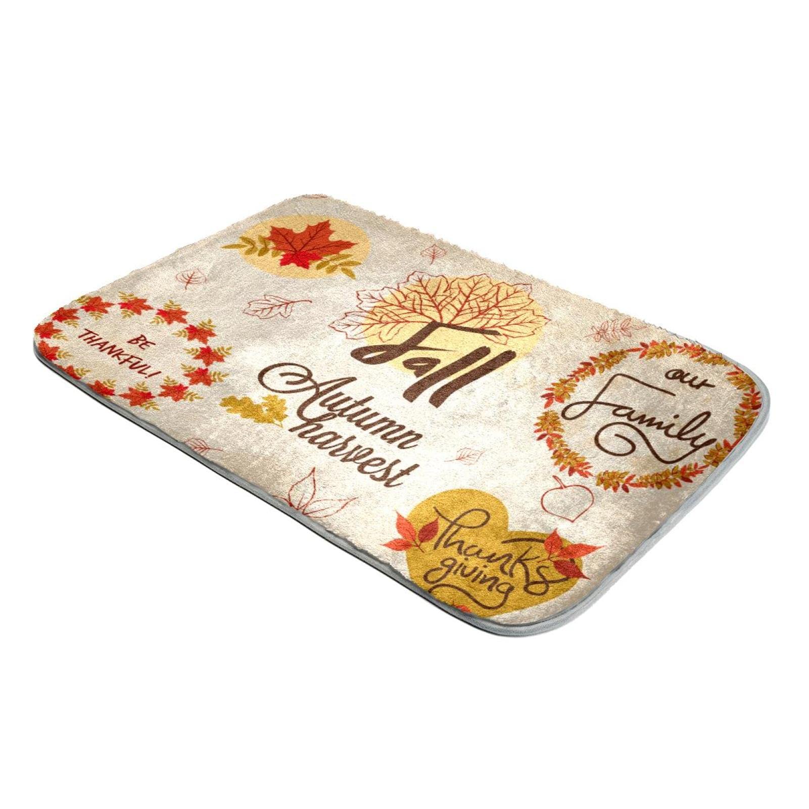 Tapis poils longs en fausse fourrure premium Thanksgiving