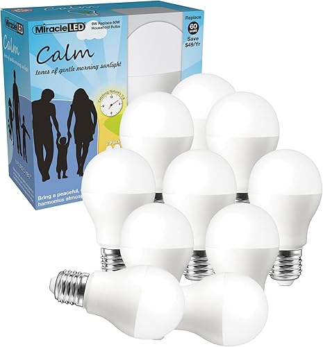 Miracle LED Nature's Vibe Calm - Bombilla LED de 100 W (10 unidades)