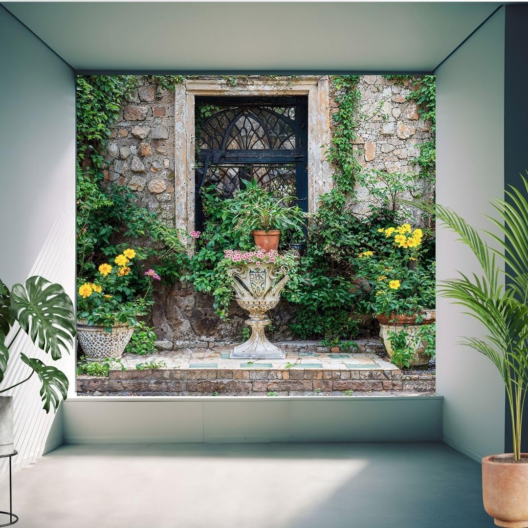 Sabrikas Let Your Creative Spirit Run Free Multicolour Wall Tapestries, 3D Shower Curtain, Garden Murals