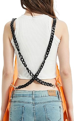 Miniatura 9 de MIKI WELL Moda popular transparente trabajo TPU impermeable delantal para peluquero con bolsillo grande para estilista accesorios