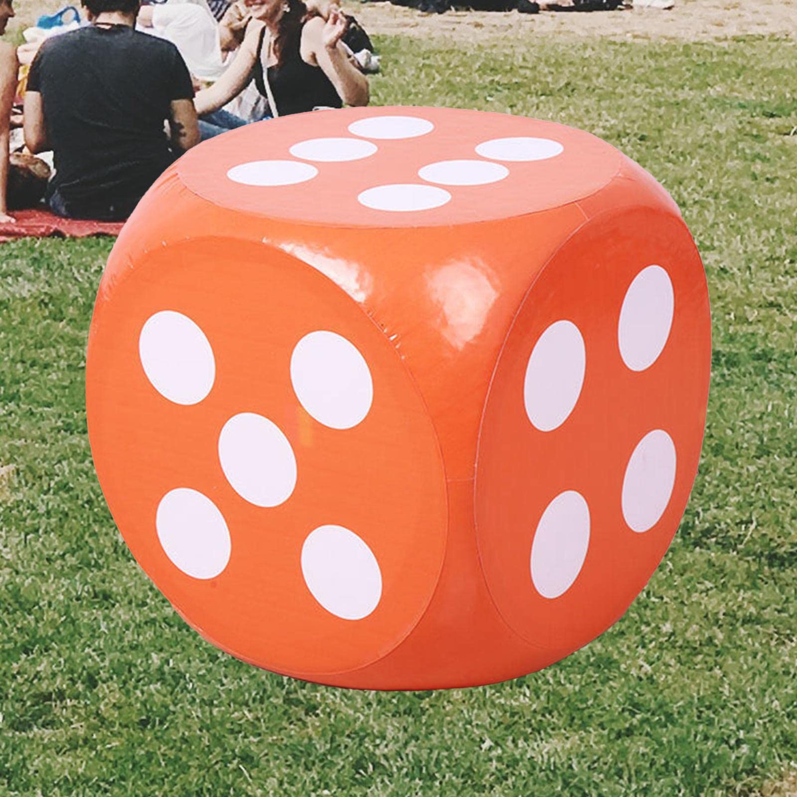 Weicher Schaumstoffwürfel, 12 Zoll, Intelligenz Entwickeln, Mathematik Lernen, Zählen, Lernspielzeug, Großer Schaumstoffwürfel D6 für Kinder, Jungen U, Orange