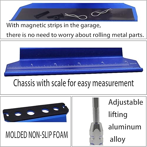 Miniatura 3 de Juego de herramientas de reparación de soporte de trabajo de reparación de automóvil a control remoto, rotación de 360 grados y 523 piezas de