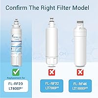 Vista 2 de Filterlogic ADQ73613401 Refrigerator Water Filter, Replacement for LG® LT800P®, LT800PC, ADQ736134, ADQ73613402, LSXS26326S, LSXS26366S, LMXS30776S