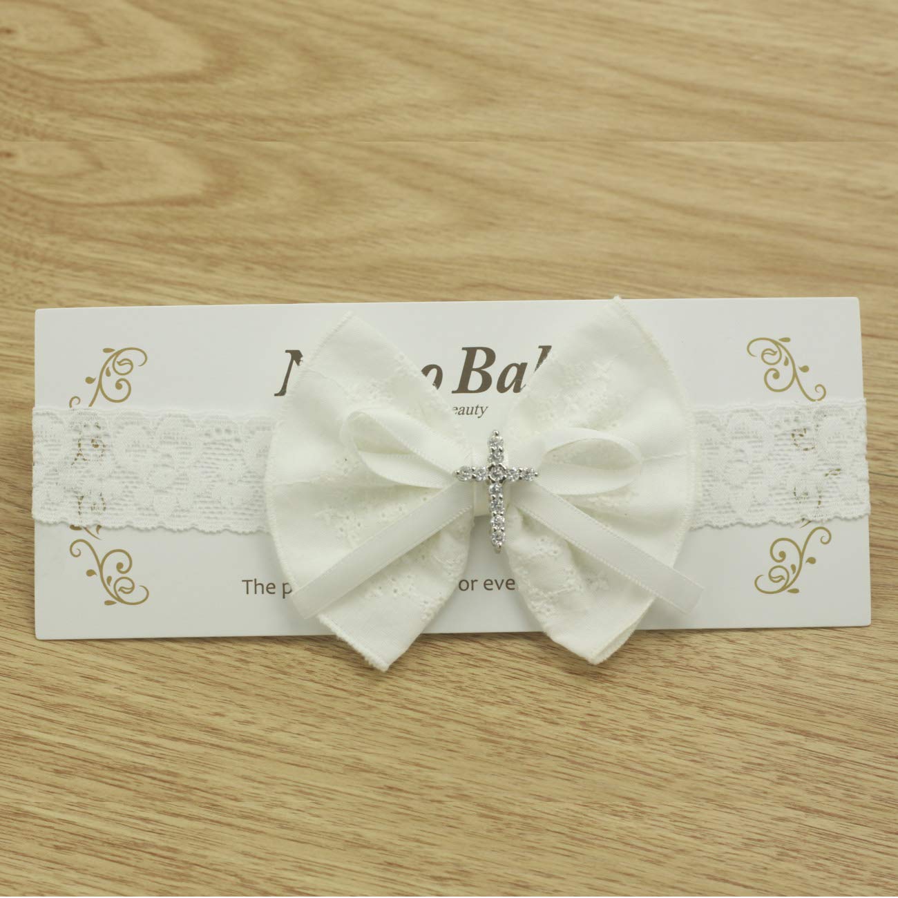 ?@mrssedillo baby white headband FREE gift!!! Ivory Headband, Headband ,baby Girl Headband,newborn  main image 4